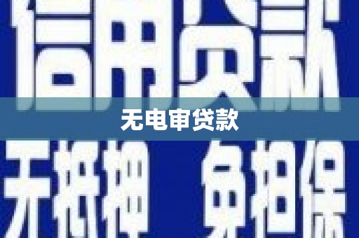 田家庵无电审贷款